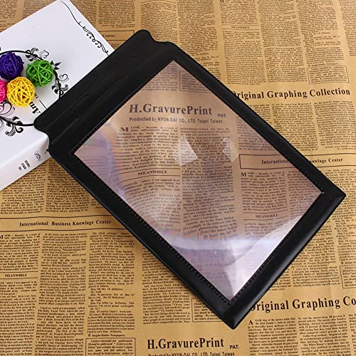 Professional Large Sheet Magnifying Glass Flexible Optical PVC Practical for Reading Books for Tiny Objects，A4 Magnifie