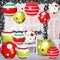 12 Pcs 24 Inch 16 Inch Giant Inflatable Christmas Ball Christmas Outdoor Inflatables Ornaments Giant PVC Inflatable Christmas Ball for Christmas Tree Holiday Yard Lawn Porch Decor (24 Inch,16 Inch)