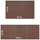 2pce Non-Slip Kitchen Mat, Waterproof, Comfort Rug for Kitchen,Floor,Office,Sink,Laundry (Coffee)