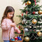 SHATCHI Metallic 24ft Silver Hanging Bead Garland Christmas Tree Xmas Party Tinsel String Chain