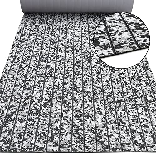 Hzkaicun Boat Flooring EVA Foam Boat Decking 94" x 45"/35"/23" Self-Adhesive Sea Deck Boat Flooring Non-Slip 6mm Camo Marine Deck Flooring for Boat Deck Yacht Jet Ski Kayaking Surfboard Fishing Boat