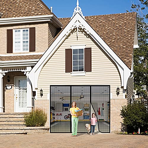 SANJIANKER Magnetic Door Screen, Durable Fiberglass Mesh Curtain Heavy Duty Screen Door for Sliding Doors, Patio, Pet and Kid Friendly, Fits Doors up to 72" x 80"