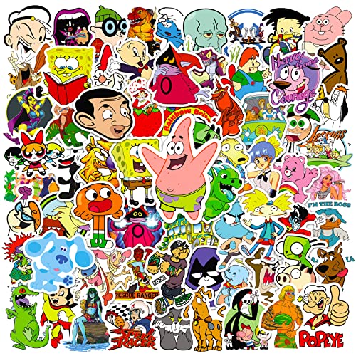 100 Pcs Cute Waterprof Vinyl Anime Stickers Sticker Packs for Kindle Water Bottle Laptop Hard Hat Skateboard Kids Teens Girls Boys Adults