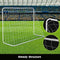 Soccer Goal Football Net Set Kids Adults Sports Training Practice Metal Frame Home Backyard Outdoor Games Match 1.83x1.22m