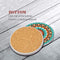 Darate Absorbent Coasters with Holder Set of 8, Coasters for Drinks, Unique Housewarming Gift, 4 Inch Round Coaster for Bedroom, Home, Office, Bar, Dining Room, Living Room, Kitchen (Mandala)