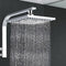 Cefito 8'' Rain Shower Head Wall Arm Square High Pressure Bathroom Chrome