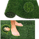 Green Artificial Grass Rug Grass Carpet Rug,Realistic Fake Grass Deluxe Turf Synthetic Turf Thick Lawn Pet Turf-Perfect for Indoor/Outdoor (0.4 *1.5m)