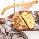 Jutom Wooden Bread Bow Knife 15.8 Inch Serrated Knife with Wooden Handle Bread Slicer Bread Knife for Homemade Bread Sourdough Bread Cutter with Linen Storage for Cutting Bagel, 40*7*2cm