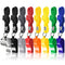 8 Packs Coaches Referee Whistles with Lanyards, FineGood 7 Colorful Plastic and 1 Stainless Steel Metal Whistles for Football Sports Lifeguards Survival Emergency Training - Multi-Color