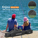 Lixada Fishing Rod Case, Portable Folding Fishing Rod Case Fishing Pole Reel Storage Bag Fishing Gears Organizer