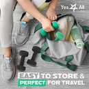 Yes4All Neoprene Dumbbells Set of 1-Pair: 5 lbs (10 lbs Total) - ²DXD3Z, B1-Dark Green-5 lbs (Pair)