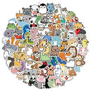 Wimarn 100Pcs Animal Stickers for Kids, Vinyl Cute Stickers, Laptop Stickers for Water Bottles Skateboard, Waterproof Stickers for Teens Girls&Boys, Gifts for Kids