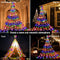 ADVWIN Christmas Outdoor Light, Christmas Decorations Lights with 350 LED 8 Lighting Modes, Waterfall Christmas Tree Lights for Christmas, Wedding, Party, New Year Gifts (Multicolor)