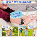 4G GPS Smart Watch for Kids/Elderly Global Waterproof Phone Video Call SOS Emergency Alarm Voice Message Camera GPS Tracker Watch Real-Time Tracking Geo-Fence Touch Screen Senior Boys Girls Gift