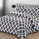 (Queen, Grey) - Printed Comforter Set (Grey, Queen) with 2 Pillow Shams - Luxurious Soft Brushed Microfiber - Goose Down Alternative Comforter by Utopia Bedding