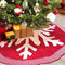 Walant 48 Inch Christmas Tree Apron, Red Christmas Tree Skirt, Knitted Christmas Skirt, Christmas Tree Stand Rug, Christmas Tree Underlay with Christmas Motif Christmas Tree Blanket