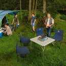 Camping Hiking Chair, Outdoor Fishing BBQ Garden Seat, Portable Lightweight Picnic Beach (Blue)