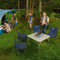 Camping Hiking Chair, Outdoor Fishing BBQ Garden Seat, Portable Lightweight Picnic Beach (Blue)