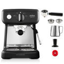 Sunbeam EM4300K Mini Barista Coffee Machine, Espresso, Latte and Cappuccino Coffee Maker, 2L Water Tank, Milk Frother, 15 Bar Italian Pump, Black