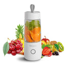 Portable Blender, Personal Blender for Shakes and Smoothies USB Rechargeable Juicer Cup, 300ml Waterproof Fruit Juicer Mixer for Travel Gym Office Outdoors (White)