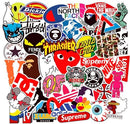 100pcs Cool Brand Skateboard Teens Skate Stickers for Laptop Water Bottles Car Luggage Bicycle Helmet Motorcycle Bumper (100pcs Skate Logo)