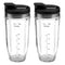 24OZ Replacement Cups Set,24OZ / 710 ml Measuring Scale Cups & Seal Lids Compatible with Nutri Ninja Auto IQ Series Blenders,Mixer Replacement Accessories Parts