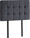Linen Fabric Single Bed Deluxe Headboard Bedhead - Grey