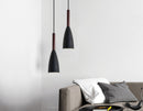 Black Pendant Lighting Kitchen Lamp Modern Pendant Light Bar Wood Ceiling Lights