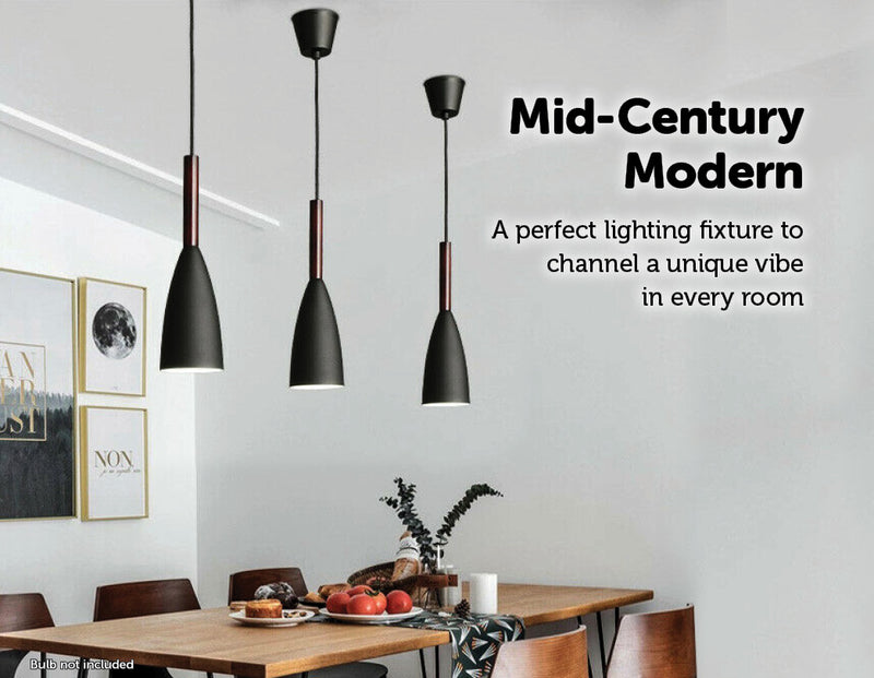 Black Pendant Lighting Kitchen Lamp Modern Pendant Light Bar Wood Ceiling Lights