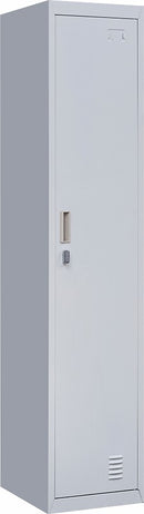 Padlock-operated lock One-Door Office Gym Shed Clothing Locker Cabinet Grey