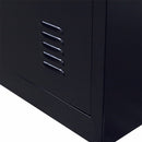 Standard Lock  One-Door Office Gym Shed Clothing Locker Cabinet Black