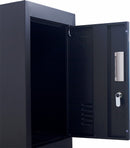 3-digit Combination Lock 4 Door Locker for Office Gym Black