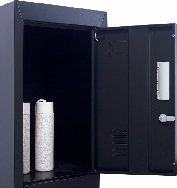 3-digit Combination Lock 4 Door Locker for Office Gym Black