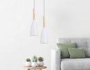 White Pendant Lighting Kitchen Lamp Modern Pendant Light Bar Wood Ceiling Lights