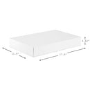 Hallmark Large Gift Boxes with Lids (12 X-Large Shirt Boxes for Sweaters or Robes) for Christmas, Hanukkah, Holidays, Father's Day, Birthdays and More, White