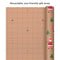 Hallmark Recyclable Christmas Wrapping Paper with Cut Lines on Reverse (3 Rolls: 90 sq. ft. ttl) Kraft Brown with Santas, Green Trees, Red Stripes, 0005JXW1050