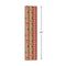 Hallmark Recyclable Christmas Wrapping Paper with Cut Lines on Reverse (3 Rolls: 90 sq. ft. ttl) Kraft Brown with Santas, Green Trees, Red Stripes, 0005JXW1050