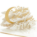 Hallmark Signature Paper Wonder Pop Up Anniversary Card, Valentines Day Card, Love Card, Romantic Birthday Card (Moon and Back)