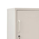 ArtissIn Mini Metal Locker Storage Shelf Organizer Cabinet Bedroom White
