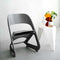 ArtissIn Set of 4 Dining Chairs Office Cafe Lounge Seat Stackable Plastic Leisure Chairs Grey