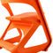 ArtissIn Set of 4 Dining Chairs Office Cafe Lounge Seat Stackable Plastic Leisure Chairs Orange