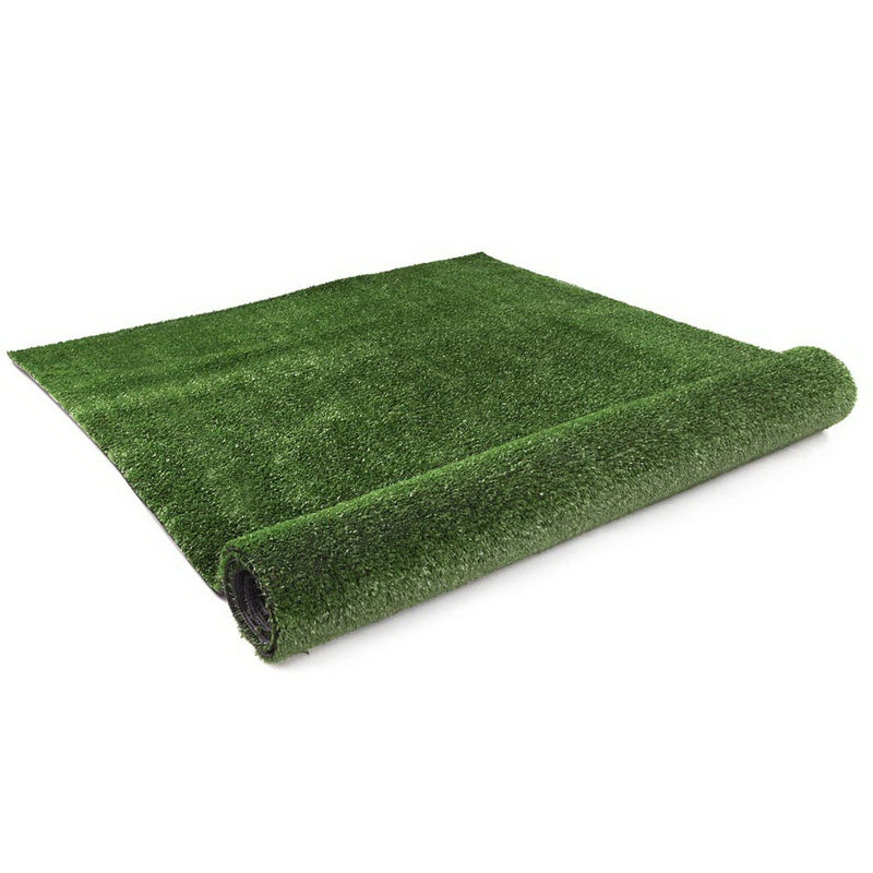 Primeturf Synthetic 10mm  1.9mx10m 19sqm Artificial Grass Fake Turf Olive Plants Plastic Lawn - Coll Online