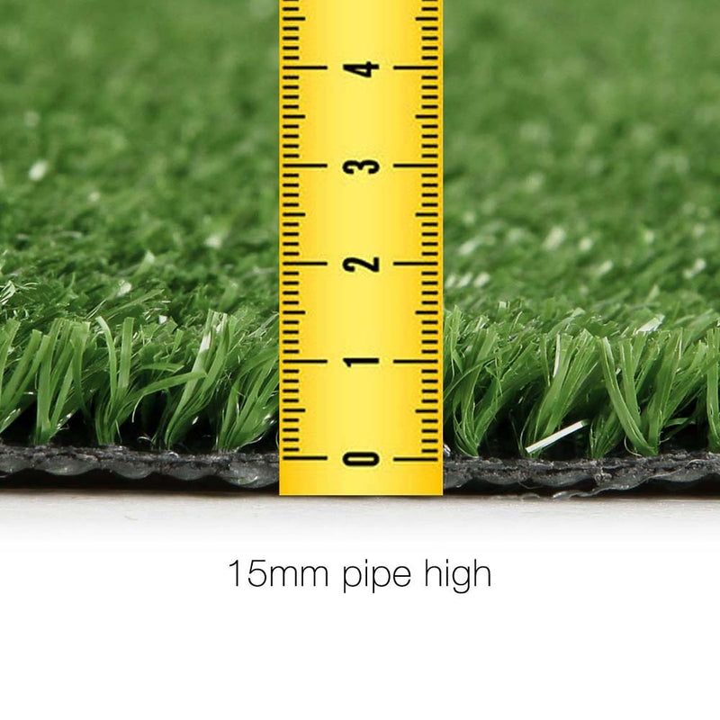 Primeturf Synthetic 17mm  1.9mx10m 19sqm Artificial Grass Fake Turf Olive Plants Plastic Lawn - Coll Online