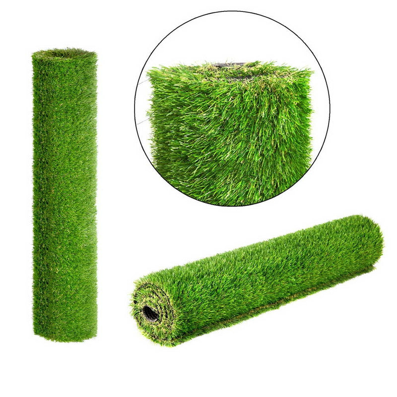 Primeturf Synthetic 30mm  0.95mx5m 4.75sqm Artificial Grass Fake Turf 4-coloured Plants Plastic Lawn - Coll Online