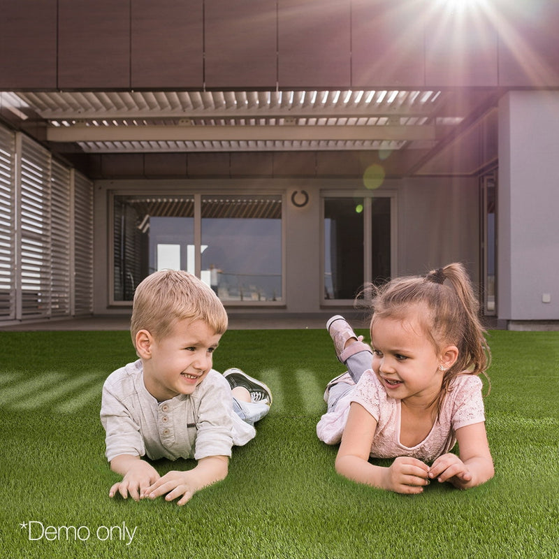 Primeturf Synthetic 30mm  0.95mx20m  19sqm Artificial Grass Fake Lawn Turf Plastic Plant White Bottom - Coll Online