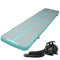 Everfit 3m x 1m Air Track Mat Gymnastic Tumbling Blue and Grey - Coll Online