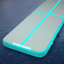 Everfit 3m x 1m Air Track Mat Gymnastic Tumbling Mint Green and Grey - Coll Online