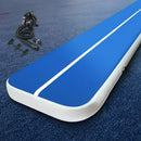 Everfit 5X1M Inflatable Air Track Mat 20CM Thick with Pump Tumbling Gymnastics Blue - Coll Online