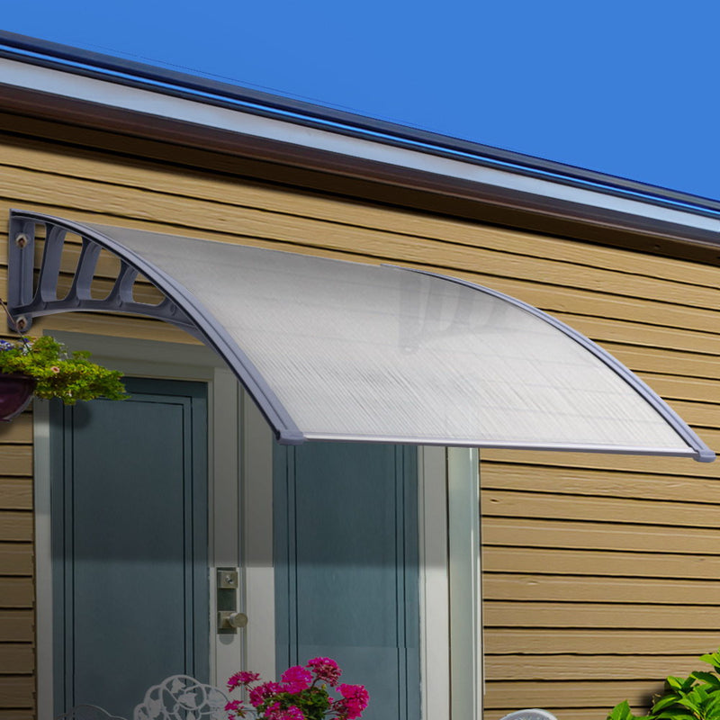 Instahut Window Door Awning Door Canopy Outdoor Patio Sun Shield 1.5mx1m DIY - Coll Online