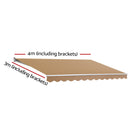 Instahut Motorised 4x3m Folding Arm Awning - Beige